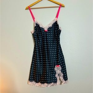 EUC Victoria’s Secret polka dot slip dress